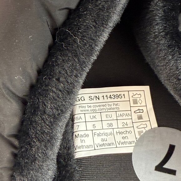 Women's 7 - UGG Spaceslider Tech Slider Platform Black Slippers - 1143951 - Picture 9 of 9